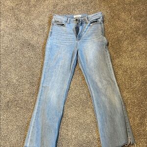 Carly Jean Los Angeles Light Blue Wide Leg Jeans